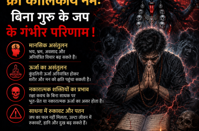 bina guru ke kali mantra jap se kya hota hain