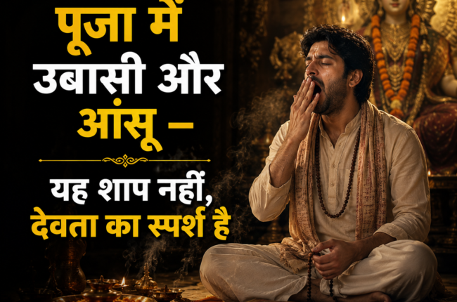pooja ke time rona kyo aata hain