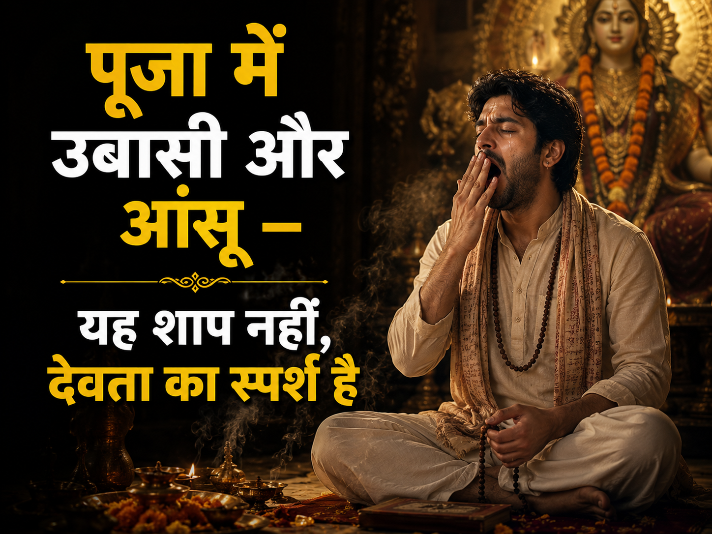 pooja ke time rona kyo aata hain