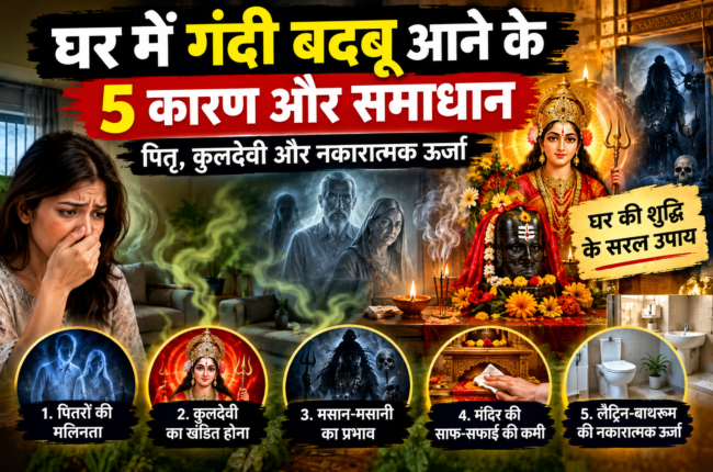 घर में गंदी बदबू आने के 5 कारण और समाधान ghar-me-gandi-badbu-aane-ke-karan-samadhan